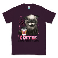 Plum coffee because murder is wrong grumpy cat Classic Tee - JahusDesignShop