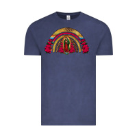 Vintage Denim lady of guadalupe rainbow Vintage Tee - Jasminsmagicworld