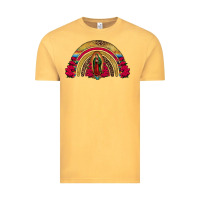 Vintage Mustard lady of guadalupe rainbow Vintage Tee - Jasminsmagicworld