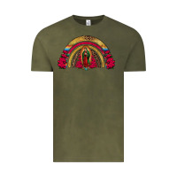 Vintage Olive lady of guadalupe rainbow Vintage Tee - Jasminsmagicworld