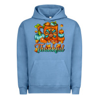 Pigment Pebble Blue Thankful Thanksgiving Coffee Mug Urban Hoodie - FaDigitalArtStudio