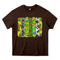 Chocolate Brown St. Patrick's Day brushstrokes Heavy Core Tee - Neo Western