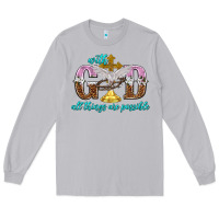 Moon Dust with god all things are possible Long Sleeve Tee - NancyCooperArtShop