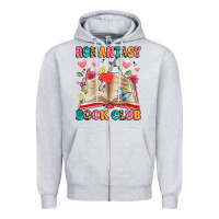 Heather Grey romantasy book club Zipper Hoodie - Artiststas