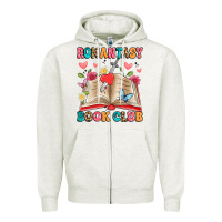 Oatmeal Heather romantasy book club Zipper Hoodie - Artiststas