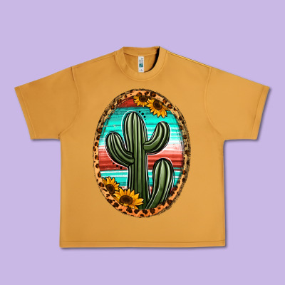 Serape And Sunflower Cactus Urban Heavy Tee Designed By Jasminsmagicworld