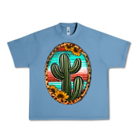 Pebble Blue serape and sunflower cactus Urban Heavy Tee - Jasminsmagicworld