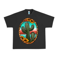 Pigment Black serape and sunflower cactus Urban Heavy Tee - Jasminsmagicworld