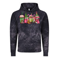 Cloud Black pink christmas gnomes coffee cups Vintage Hoodie - Jasminsmagicworld
