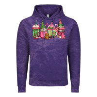 Cloud Purple pink christmas gnomes coffee cups Vintage Hoodie - Jasminsmagicworld