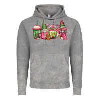 Cloud Rock pink christmas gnomes coffee cups Vintage Hoodie - Jasminsmagicworld