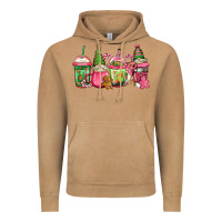 Vintage Camel pink christmas gnomes coffee cups Vintage Hoodie - Jasminsmagicworld