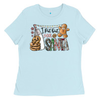 Baby Blue i put out for santa Ladies Tee - CowhideDigitalArt