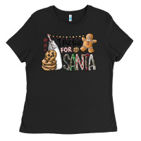 Black i put out for santa Ladies Tee - CowhideDigitalArt