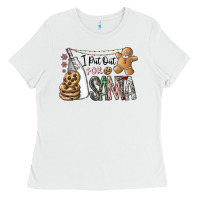 White i put out for santa Ladies Tee - CowhideDigitalArt