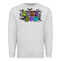 Dove Grey Halloween howdy boo Premium Sweatshirt - NancyCooperArtShop