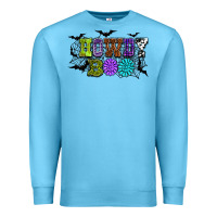 Ocean Blue Halloween howdy boo Premium Sweatshirt - NancyCooperArtShop