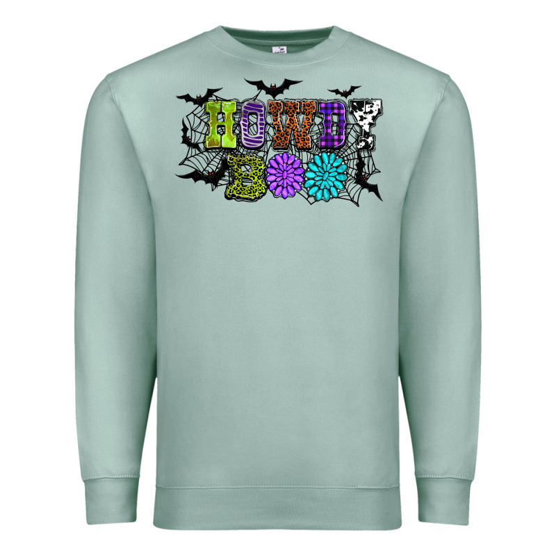 Halloween Howdy Boo Premium Sweatshirt by NancyCooperArtShop | Teevron