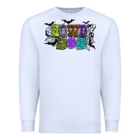White Halloween howdy boo Premium Sweatshirt - NancyCooperArtShop