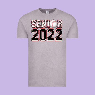 Senior Baseball Vintage Tee Designed By Adodesignshop
