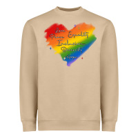 Mushroom kindness equality peace love inclusion diversity h Heavyweight Sweatshirt - MaliasSmallBusiness