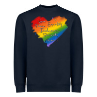 Navy kindness equality peace love inclusion diversity h Heavyweight Sweatshirt - MaliasSmallBusiness