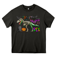 Asphalt spooky saurus rex Heavy Core Tee - CowhideDigitalArt