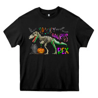 Black spooky saurus rex Heavy Core Tee - CowhideDigitalArt