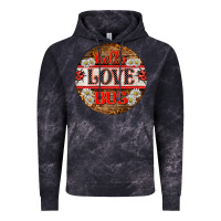 Cloud Black hello love bug ladybug ornament Vintage Hoodie - BarkalooDesign