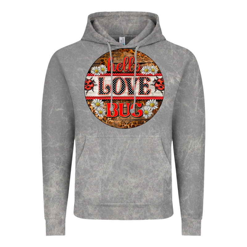 Hello Love Bug Ladybug Ornament Vintage Hoodie by BarkalooDesign | Teevron
