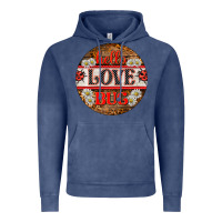 Vintage Denim hello love bug ladybug ornament Vintage Hoodie - BarkalooDesign