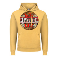 Vintage Mustard hello love bug ladybug ornament Vintage Hoodie - BarkalooDesign