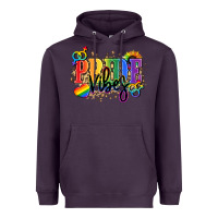 Plum Pride vibes Heavyweight Hoodie - NancyCooperArtShop