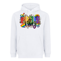 White Pride vibes Heavyweight Hoodie - NancyCooperArtShop
