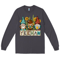 Smoke yeehaw with gnomies Long Sleeve Tee - NancyCooperArtShop