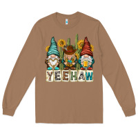 Toasted Coconut yeehaw with gnomies Long Sleeve Tee - NancyCooperArtShop