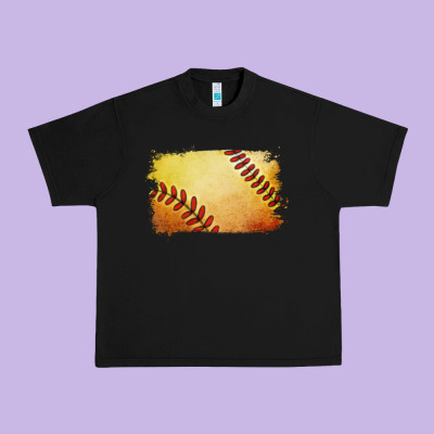 Softball Brushstroke Urban Heavy Tee Designed By Jasminsmagicworld
