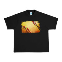Black softball brushstroke Urban Heavy Tee - Jasminsmagicworld