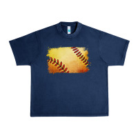 Navy softball brushstroke Urban Heavy Tee - Jasminsmagicworld