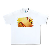 White softball brushstroke Urban Heavy Tee - Jasminsmagicworld