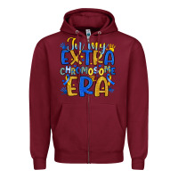 Burgundy in my extra chromosome era Zipper Hoodie - Artiststas