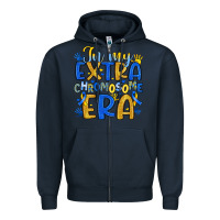 Navy in my extra chromosome era Zipper Hoodie - Artiststas