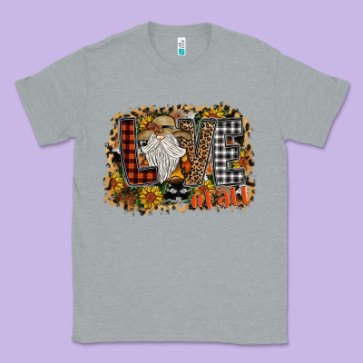 Love Fall Classic Tee Designed By Cowhidedigitalart