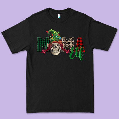Mama Elf Skull Premium Tee Designed By Fadigitalartstudio