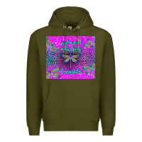 Army Green just a girl who loves dragonfiles Premium Hoodie - TumblerDesignByShophia