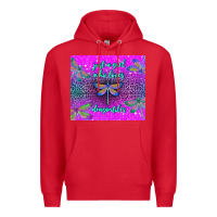 Red just a girl who loves dragonfiles Premium Hoodie - TumblerDesignByShophia