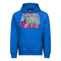 Cobalt Cancer picked the wrong girl Breast Cancer Urban Hoodie - FaDigitalArtStudio