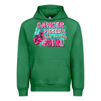 Emerald Cancer picked the wrong girl Breast Cancer Urban Hoodie - FaDigitalArtStudio