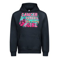 Navy Cancer picked the wrong girl Breast Cancer Urban Hoodie - FaDigitalArtStudio
