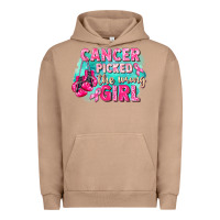 Pigment Burro Cancer picked the wrong girl Breast Cancer Urban Hoodie - FaDigitalArtStudio
